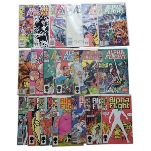 Alpha Flight Comic Book Lot 83 Issues Marvel Comics Vintage